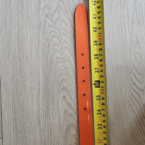 Garuglieri Italian Genuine Leather Belt With A Bamboo Belt Buckle, Size Large - Picture 7 of 11